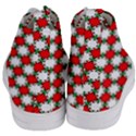 Christmas Star Red Green Women s Mid-Top Canvas Sneakers View4