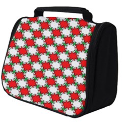 Christmas Star Red Green Full Print Travel Pouch (big)