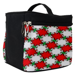 Christmas Star Red Green Make Up Travel Bag (small)