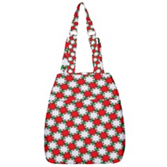 Christmas Star Red Green Center Zip Backpack