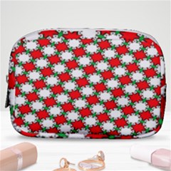 Christmas Star Red Green Make Up Pouch (small)