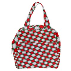 Christmas Star Red Green Boxy Hand Bag by anzea