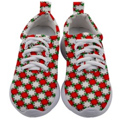 Christmas Star Red Green Kids Athletic Shoes