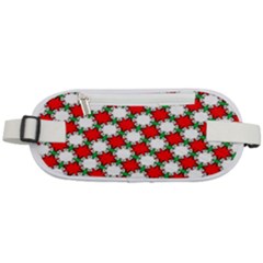 Christmas Star Red Green Rounded Waist Pouch