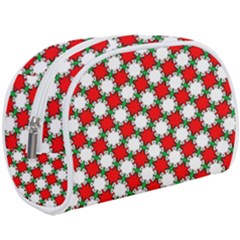 Christmas Star Red Green Make Up Case (large)