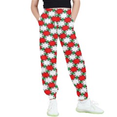 Christmas Star Red Green Kids  Joggers