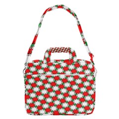 Christmas Star Red Green Macbook Pro 13  Shoulder Laptop Bag 