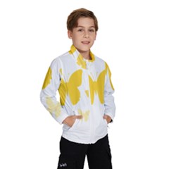 Yellow Butterfly Animals Fly Kids  Windbreaker