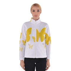 Yellow Butterfly Animals Fly Women s Bomber Jacket