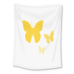 Yellow Butterfly Animals Fly Medium Tapestry