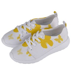 Yellow Butterfly Animals Fly Women s Lightweight Sports Shoes