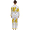 Yellow Butterfly Animals Fly Women s Long Sleeve Satin Pajamas Set	 View2