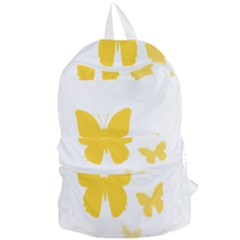 Yellow Butterfly Animals Fly Foldable Lightweight Backpack