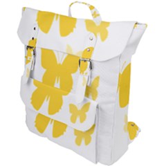 Yellow Butterfly Animals Fly Buckle Up Backpack