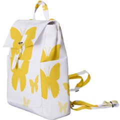 Yellow Butterfly Animals Fly Buckle Everyday Backpack