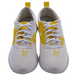 Yellow Butterfly Animals Fly Mens Athletic Shoes