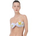 Yellow Butterfly Animals Fly Classic Bandeau Bikini Top  View1