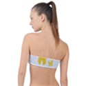 Yellow Butterfly Animals Fly Classic Bandeau Bikini Top  View2