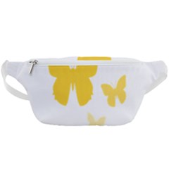 Yellow Butterfly Animals Fly Waist Bag 