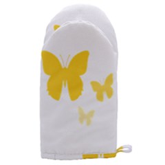 Yellow Butterfly Animals Fly Microwave Oven Glove