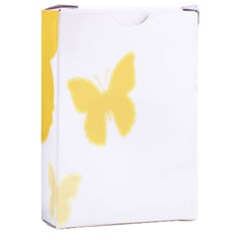 Yellow Butterfly Animals Fly Playing Cards Single Design (rectangle) With Custom Box