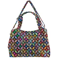 Floral Flowers Decorative Double Compartment Shoulder Bag by anzea