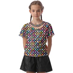 Floral Flowers Decorative Kids  Front Cut T-shirt