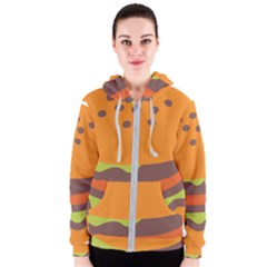 Hamburger Women s Zipper Hoodie