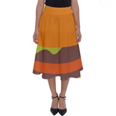 Hamburger Perfect Length Midi Skirt