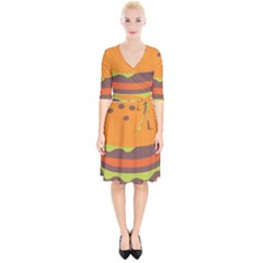 Hamburger Wrap Up Cocktail Dress