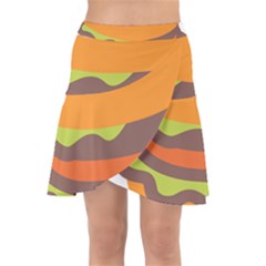 Hamburger Wrap Front Skirt