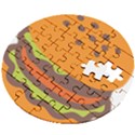 Hamburger Wooden Puzzle Round View2