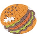 Hamburger Wooden Puzzle Round View3