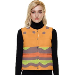 Hamburger Women s Button Up Puffer Vest