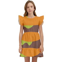 Hamburger Kids  Winged Sleeve Dress by anzea