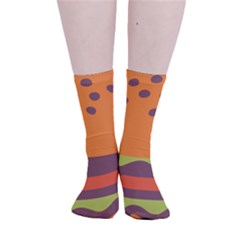 Hamburger Smooth Crew Length Tube Socks by anzea