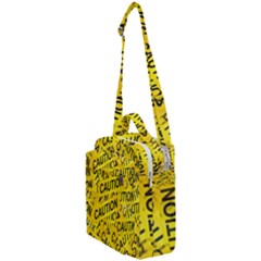 Caution Road Sign Cross Yellow Crossbody Day Bag