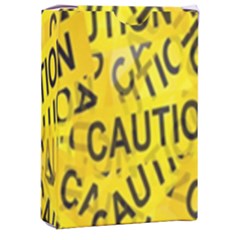 Caution Road Sign Cross Yellow Playing Cards Single Design (rectangle) With Custom Box by anzea