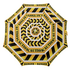 Caution Road Sign Warning Cross Danger Yellow Chevron Line Black Straight Umbrellas