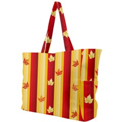 Autumn Fall Leaves Vertical Simple Shoulder Bag