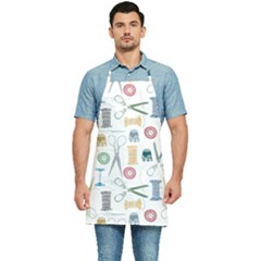 Pattern Seamless Texture Sewing Kitchen Apron