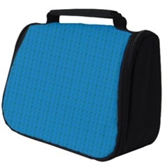 Blue Lego Texture Macro, Blue Dots Background, Lego Full Print Travel Pouch (big) by kyorashop23