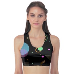 Colartive, Aesthetic, Amoled, Black, Colorful, Desenho Fitness Sports Bra by kyorashop23