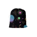 Colartive, Aesthetic, Amoled, Black, Colorful, Desenho Drawstring Pouch (Medium) View2