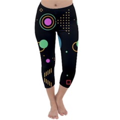 Colartive, Aesthetic, Amoled, Black, Colorful, Desenho Capri Winter Leggings 