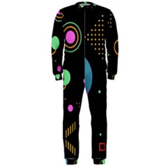 Colartive, Aesthetic, Amoled, Black, Colorful, Desenho Onepiece Jumpsuit (men)