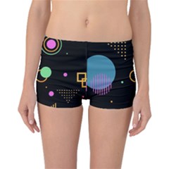 Colartive, Aesthetic, Amoled, Black, Colorful, Desenho Boyleg Bikini Bottoms by kyorashop23