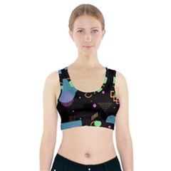 Colartive, Aesthetic, Amoled, Black, Colorful, Desenho Sports Bra With Pocket by kyorashop23