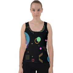 Colartive, Aesthetic, Amoled, Black, Colorful, Desenho Velvet Tank Top by kyorashop23