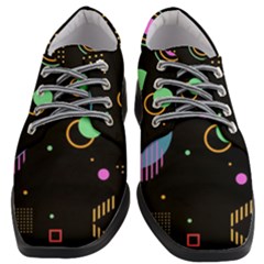 Colartive, Aesthetic, Amoled, Black, Colorful, Desenho Women Heeled Oxford Shoes by kyorashop23